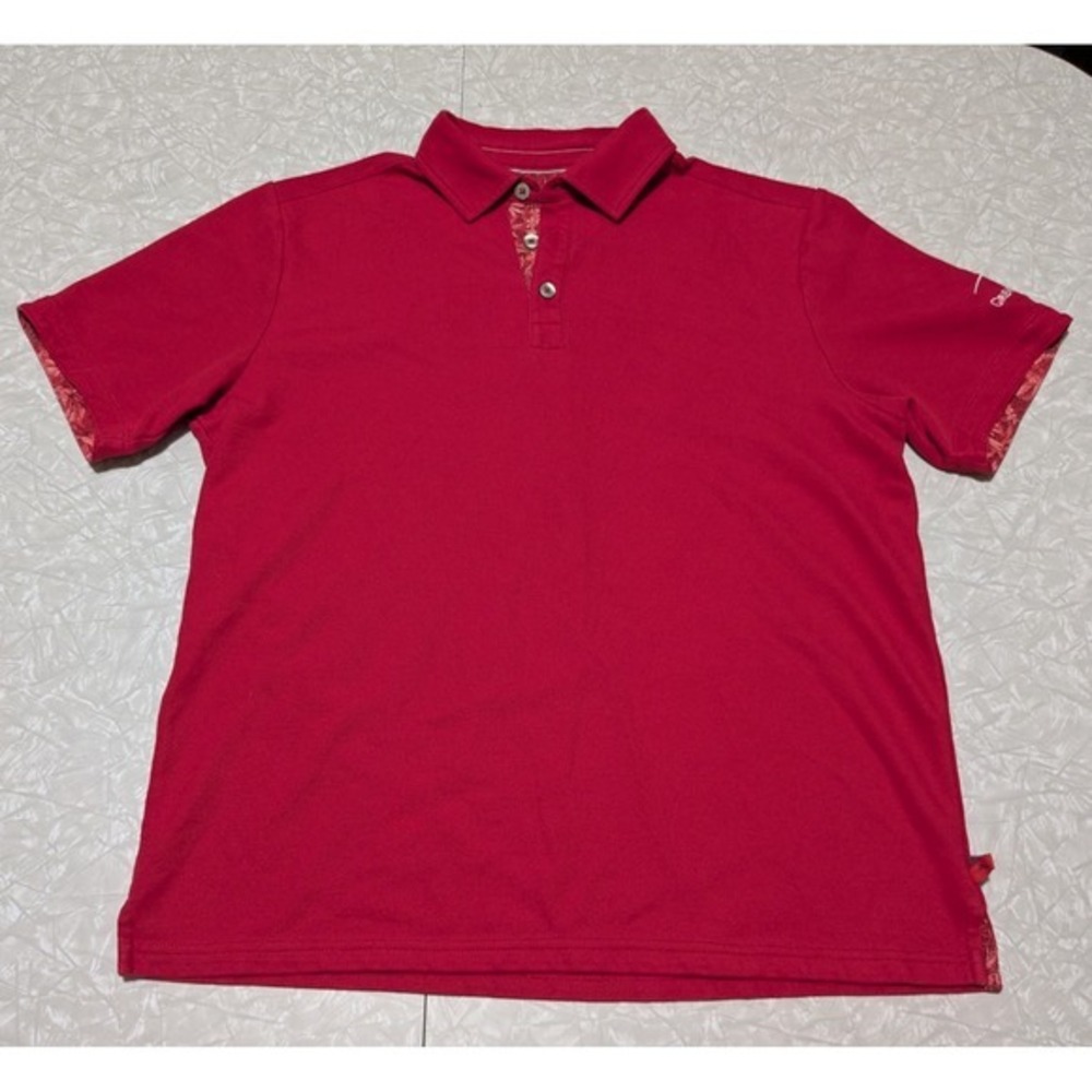 Tommy Bahama Island Zone M Red Polo Great American Insurance Group‎